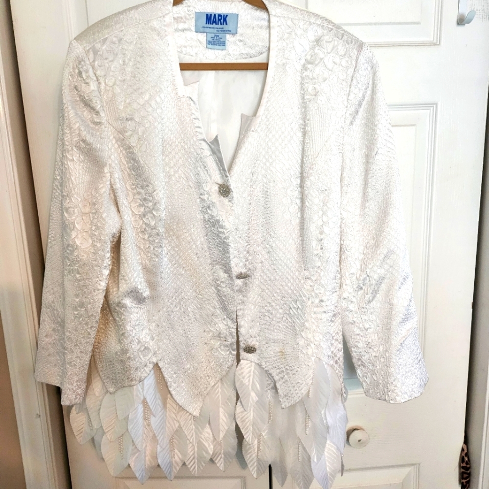 Vintage Mark White Blazer Sz 20W